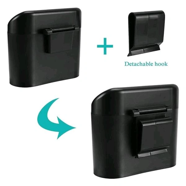 Plastic Car Trash Can With Lid, Mini Vehicle Trash Bin Car Dustbin Garbage Organizer