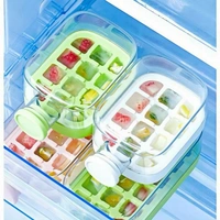 Ice Cube Bottle, My Crush Cup Ice, Cool Summer Ice Bottle Cup, 2 in 1 Ice Cube Tray Water Bottle with Straw - 500Ml (Random Color)