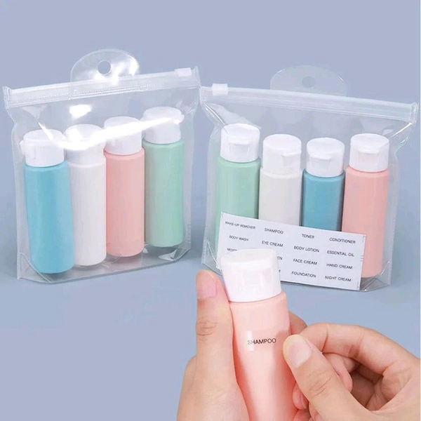Travel Bottles For Toiletries, 4pcs Travel Toiletry Bottles Silicone Travel Squeeze Bottle
