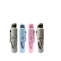 Elegant Feather and Birds Design Water Bottle – Durable, Reusable, and Eco-Friendlyl (random color