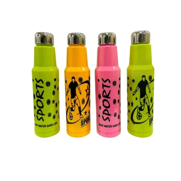 Sports Water Bottle - 500 ml- 1 Pcs (Random Color)