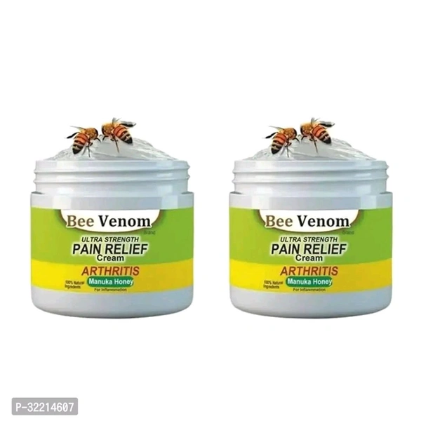 Bee Venom Pain Relief Cream 100gm, Pack of 2 Type:  Moisturising CreamsWithin 5-7 business days However, to find out an actual date of delivery, please enter your pin code.Instructions: Bee Venom Pain Relief Cream Neck, Knee, Hand, Foot, And Other Points. Apply 3-4 Times Per Day For 7-10 Days, Then As Needed.450
