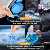 SKVWORLD Car Wiper Detergent Effervescent Tablets – Powerful Cleaning for a Crystal-Clear Windshield!