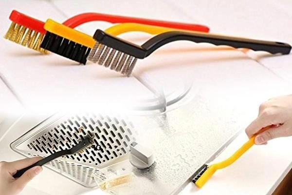 3 Pc Mini Wire Brush Set (Brass, Nylon, Stainless Steel Bristles)