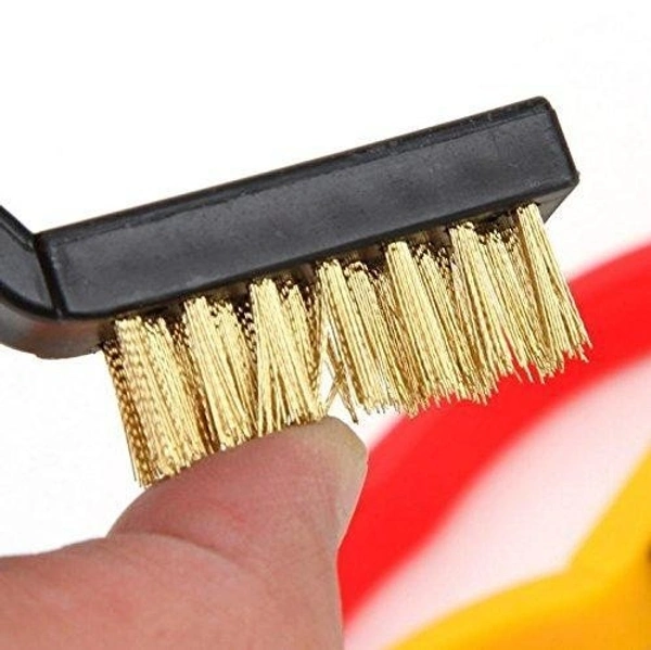 3 Pc Mini Wire Brush Set (Brass, Nylon, Stainless Steel Bristles)