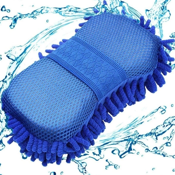 SKVWORLD Microfiber Car Cleaning Sponge – Ultra-Soft, Scratch-Free Wash & Dry Duster for Cars, Bikes & Home Cleaning | Super Absorbent & Reusable