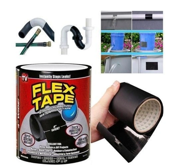 SKVWORLD Flex Tape – Ultra-Strong, Waterproof Repair Tape for Instant Leak Sealing, Cracks, Pipes, Roofs, Pools & More!