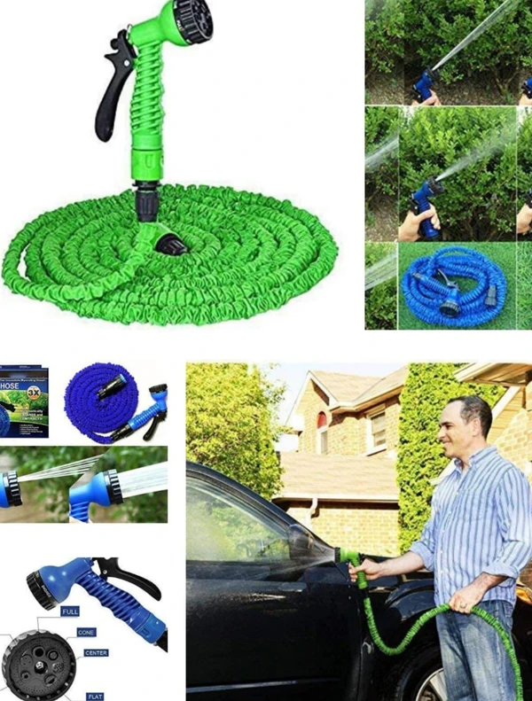 50 FT EXPANDABLE HOSE PIPE NOZZLE FOR GARDEN WASH CAR BIKE WITH SPRAY GUN