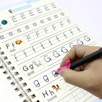 Magic Practice Copybook Set – 4 Reusable Handwriting Books + 10 Refills + 1 Pen + 1 Grip | Number & Letter Tracing for Kids, Calligraphy & Writing Practice