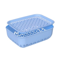 SKVWORLD Plastic Basket for Fruits & Vegetables | Multipurpose Storage Basket 🥦🍎 | Safe, Durable & Easy to Handle | (Pack of 1)