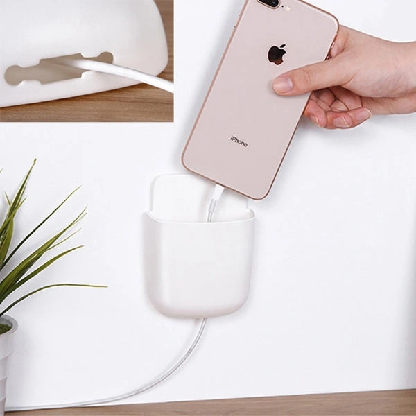 1487 4 Pic WALL MOUNTED STORAGE CASE WITH MOBILE PHONE CHARGING HOLDER