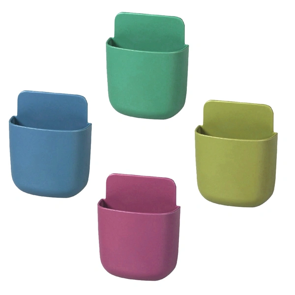 1487 4 Pic WALL MOUNTED STORAGE CASE WITH MOBILE PHONE CHARGING HOLDER
