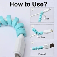 SPIRAL CHARGER SPRING CABLE PROTECTOR