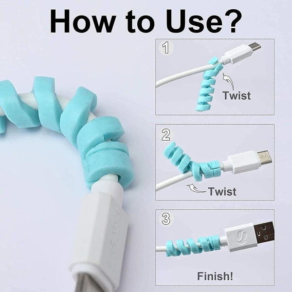 SPIRAL CHARGER SPRING CABLE PROTECTOR