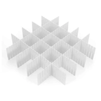 ADJUSTABLE DRAWER DIVIDERS ORGANISER SEPARATOR 8 PCS