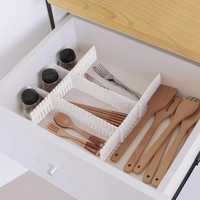 ADJUSTABLE DRAWER DIVIDERS ORGANISER SEPARATOR 8 PCS