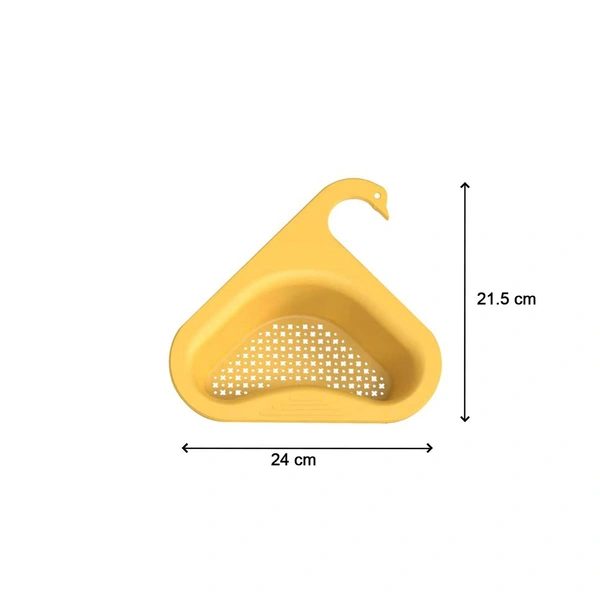 SWAN DRAIN STRAINER FOR DRAINING KITCHEN WASTE IN SINKS AND WASH BASINS.