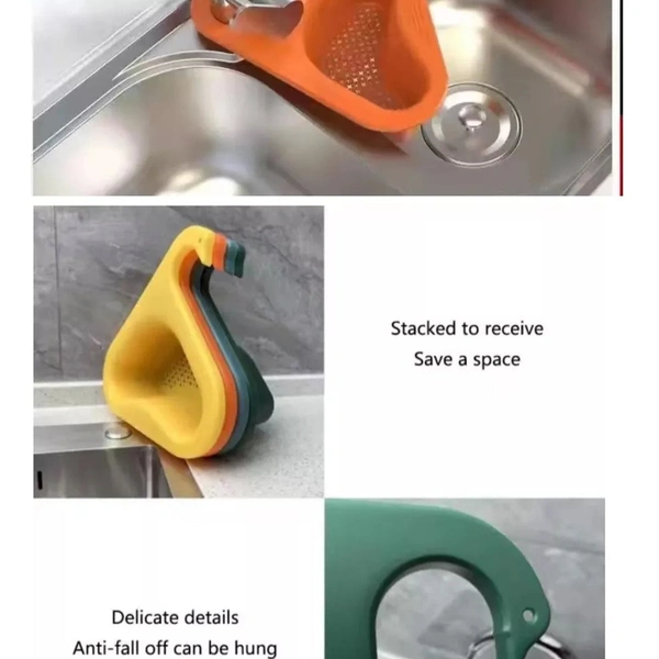 SWAN DRAIN STRAINER FOR DRAINING KITCHEN WASTE IN SINKS AND WASH BASINS.