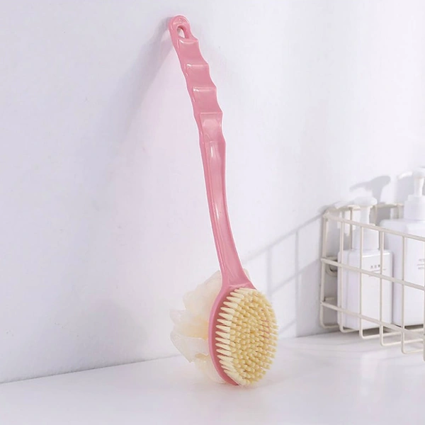 2IN1 BATH BRUSH WITH LONG HANDLE