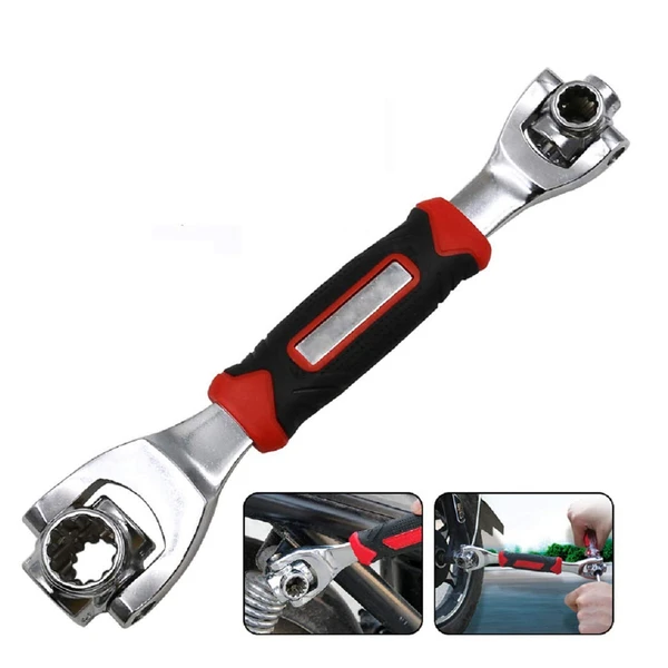 SOCKET POINT UNIVERSAL CAR REPAIR 360 DEGREE FIXED SQUARE, HEX, TORX HAND TOOL WRENCH