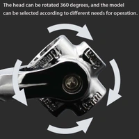 SOCKET POINT UNIVERSAL CAR REPAIR 360 DEGREE FIXED SQUARE, HEX, TORX HAND TOOL WRENCH