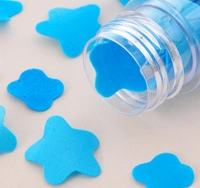 PORTABLE HAND WASHING BATH FLOWER SHAPE PAPER SOAP STRIPS IN TEST TUBE BOTTLE