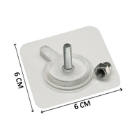 SKVWORLD Adhesive Screw Wall Hooks – Heavy-Duty, No-Drill & Strong Hold for Home & Office