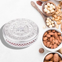 ROUND CANDY BOX, DRY FRUIT BOX FOR KITCHEN STORAGE HOME DECOR