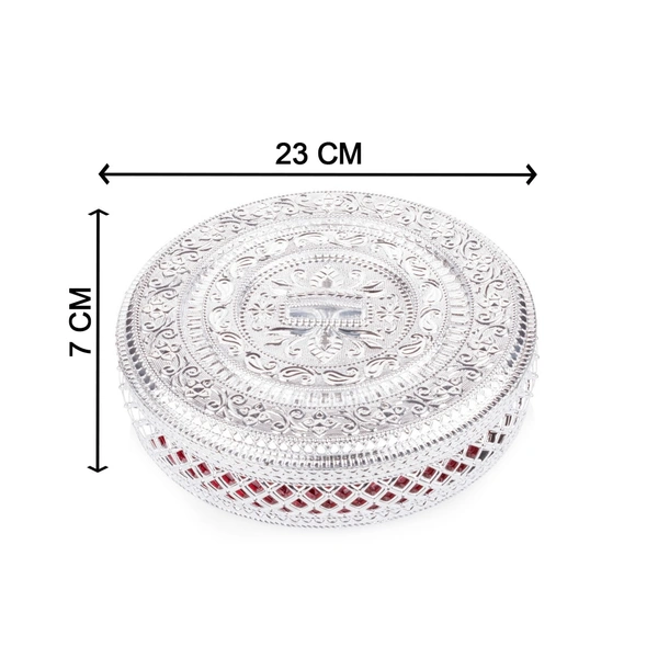 ROUND CANDY BOX, DRY FRUIT BOX FOR KITCHEN STORAGE HOME DECOR