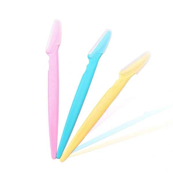 1254 EYEBROW PAINLESS FACIAL HAIR REMOVER RAZOR FOR FACE, WOMEN AND MEN (3 PACK)