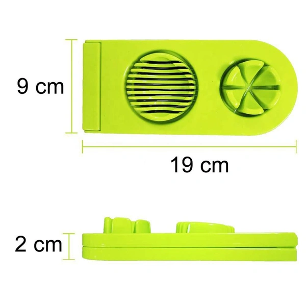 2 IN 1 DOUBLE CUT BOILED EGG CUTTER WITH BOX