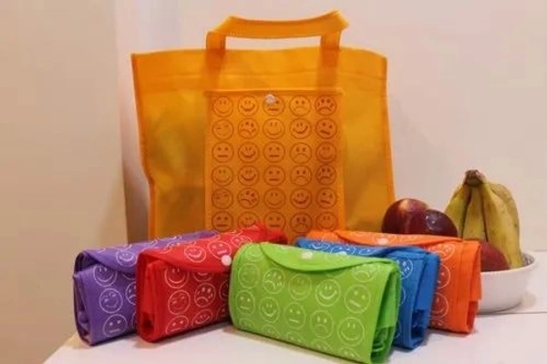  Reusable & Foldable Shopping Bags – Eco-Friendly, Multi-Color | Perfect for Personal Use & Return Gifts 🎁