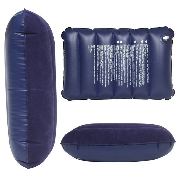 VELVET AIR INFLATABLE TRAVEL PILLOW (BLUE)
