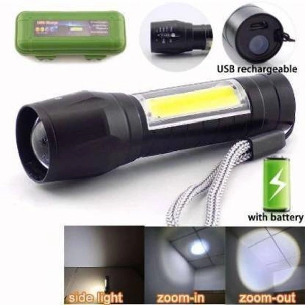 Mini Tactical Flashlight – Portable, Zoomable LED Light, 3 Modes, EDC Flashlight for Camping, Hiking, and Emergency