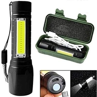 Mini Tactical Flashlight – Portable, Zoomable LED Light, 3 Modes, EDC Flashlight for Camping, Hiking, and Emergency