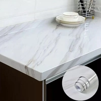 Peel and Stick White Marble Foil Wallpaper – Self-Adhesive, Waterproof, Eco-Friendly, Easy to Apply for Home, Kitchen & Bathroom Décor | 200cm x 60cm – SKVWORLD