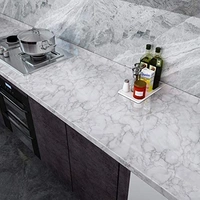 Peel and Stick White Marble Foil Wallpaper – Self-Adhesive, Waterproof, Eco-Friendly, Easy to Apply for Home, Kitchen & Bathroom Décor | 200cm x 60cm – SKVWORLD