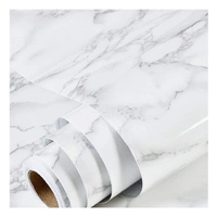 Peel and Stick White Marble Foil Wallpaper – Self-Adhesive, Waterproof, Eco-Friendly, Easy to Apply for Home, Kitchen & Bathroom Décor | 200cm x 60cm – SKVWORLD