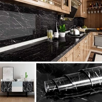Black Marble Peel and Stick Wallpaper – 60"x200" Waterproof Vinyl Contact Paper for Countertops, Cabinets, Walls & Furniture Renovation