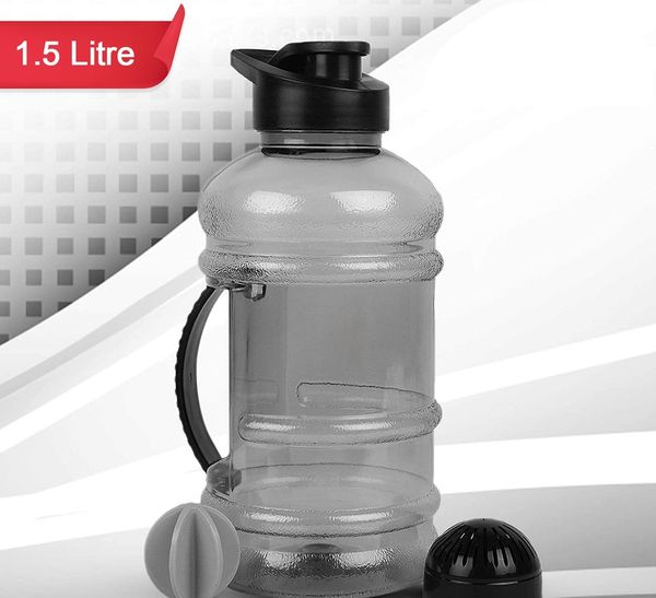 4828 Sports Gym 1.5 Liters Gallon Water Bottle with Mixer and Strainer