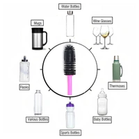 LONG BOTTLE CLEANING BRUSH FOR WASHING WATER BOTTLE, NARROW NECK CONTAINERS