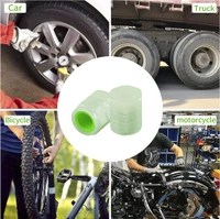  SKVWORLD 4PCS Glow-in-the-Dark Fluorescent Tire Valve Caps – Universal Fit, Luminous Stem Covers for Cars, Bikes & Motorcycles! 