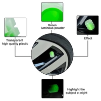  SKVWORLD 4PCS Glow-in-the-Dark Fluorescent Tire Valve Caps – Universal Fit, Luminous Stem Covers for Cars, Bikes & Motorcycles! 