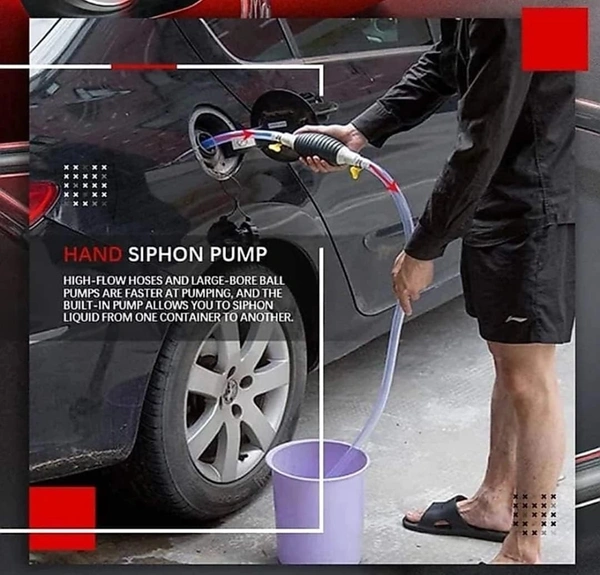 Fuel Transfer Pump Kit, High Flow Siphon Hand Oil Pump