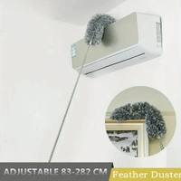 Extendable Microfiber Duster – Bendable, Lightweight, and Washable with Telescoping Pole for High Ceilings, Fans, and Hard-to-Reach Areas