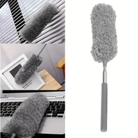 Extendable Microfiber Duster – Bendable, Lightweight, and Washable with Telescoping Pole for High Ceilings, Fans, and Hard-to-Reach Areas