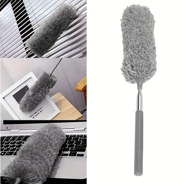 Extendable Microfiber Duster – Bendable, Lightweight, and Washable with Telescoping Pole for High Ceilings, Fans, and Hard-to-Reach Areas
