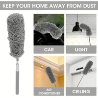 Extendable Microfiber Duster – Bendable, Lightweight, and Washable with Telescoping Pole for High Ceilings, Fans, and Hard-to-Reach Areas