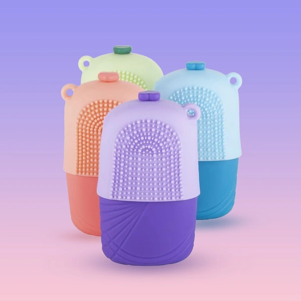  Face Roller & Scrubber – Reusable Silicone Facial Ice Roller for Glowing & Tightening Skin|skvworld