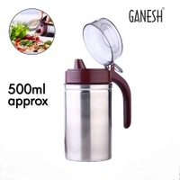 OIL DISPENSER STAINLESS STEEL WITH SMALL NOZZLE 500ML OIL CONTAINER.